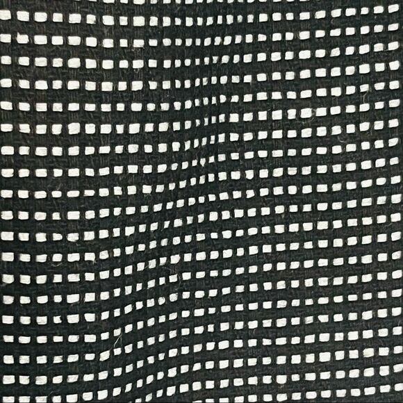 Gap wool mini skirt lined black and white checkered zipper closure size 4 - Picture 4 of 7